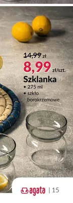 Szklanka promocja w Salony Agata