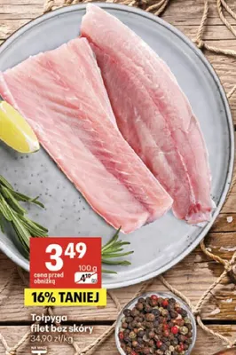 Tołpyga filet bez skóry promocja w Delikatesy Centrum