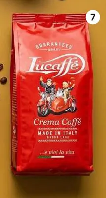 Kawa ziarnista Lucaffe Crema promocja w Empik