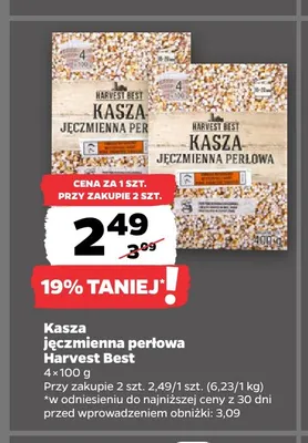 Kasza jęczmienna perłowa Harvest Best promocja w Netto