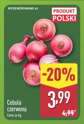 Cebula czerwona promocja w Aldi