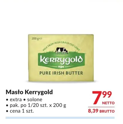 Masło Kerrygold extra promocja w Makro