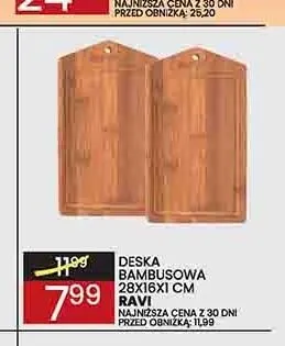 Deska bambusowa Ravi promocja w Wafelek