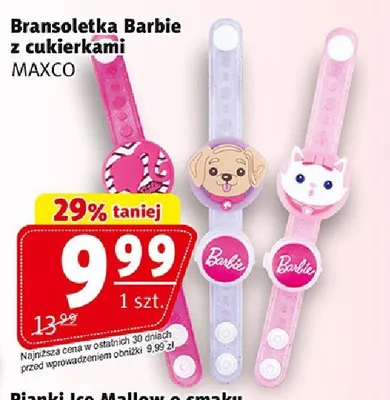 Bransoletka Barbie z cukierkami MAXCO promocja w Prim Market