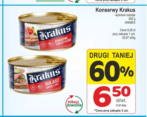 Gulasz Angielski Krakus promocja w Marketvita