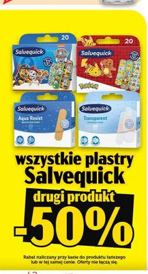 Plastry Salvequick Aqua Resist promocja w TOPAZ