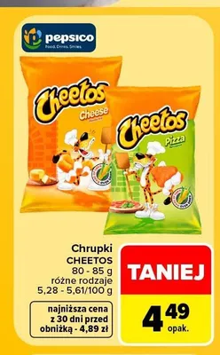 Chrupki Cheetos Cheese promocja w Carrefour