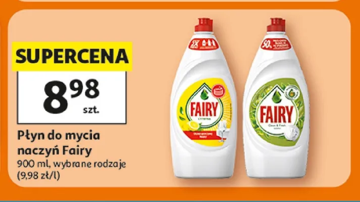 Płyn do mycia naczyń Fairy promocja w Auchan