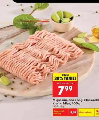 Mięso mielone z nogi z kurczaka Kraina Mięs promocja w Biedronka
