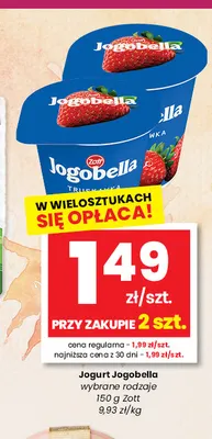Jogurt Jogobella Zott promocja w emma MARKET