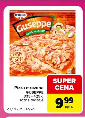 Pizza mrożona Guseppe promocja w Carrefour Express