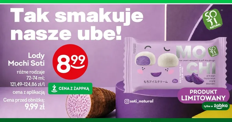 Lody Mochi Soti Ube promocja w Żabka