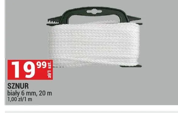 Sznur biały 6 mm promocja w Merkury Market