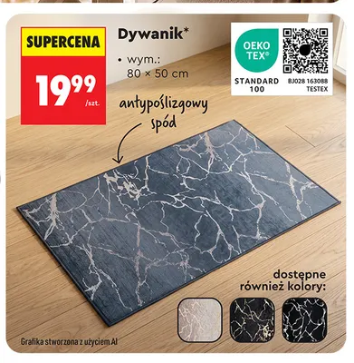 Dywanik 80x50 cm Smukee promocja w Biedronka
