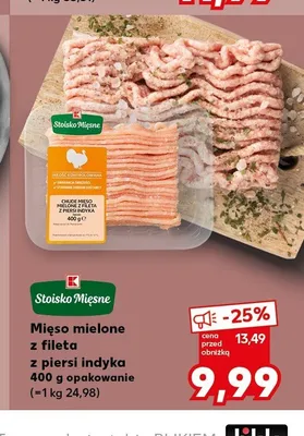 Mięso mielone z fileta z piersi indyka Stoisko Mięsne promocja w Kaufland