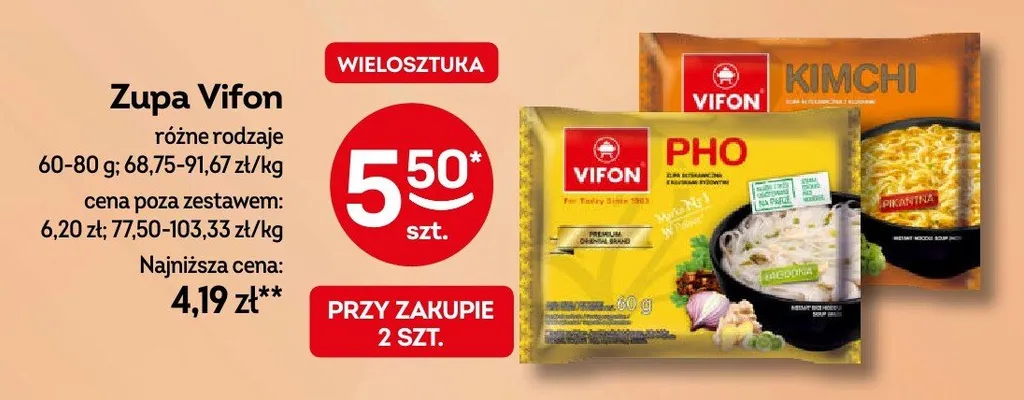 Zupa różne rodzaje promocja w Żabka