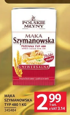 Mąka pszenna Szymanowska typ 480 Polskie Młyny promocja w Selgros