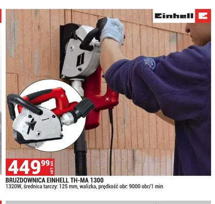 Bruzdownica Einhell TH-MA 1300 promocja w Merkury Market