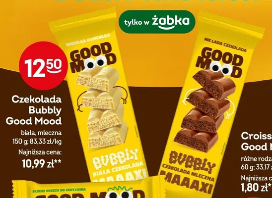 Czekolada Bubbly biała Good Mood promocja w Żabka