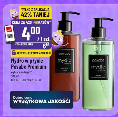 Mydło w płynie Povabe Premium promocja w POLOmarket