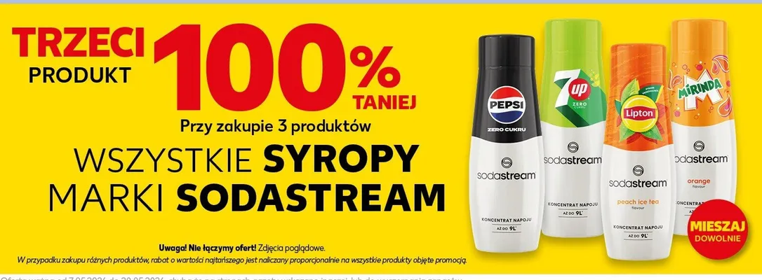 Syropy SodaStream promocja w Kaufland