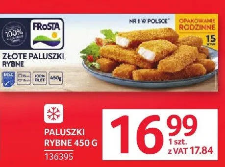 Paluszki rybne Frosta promocja w Selgros