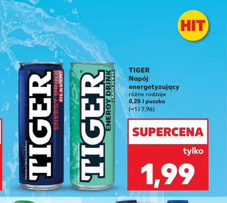 Napój energetyzujący Tiger Classic promocja w Kaufland