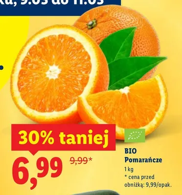 BIO Pomarańcze promocja w Lidl