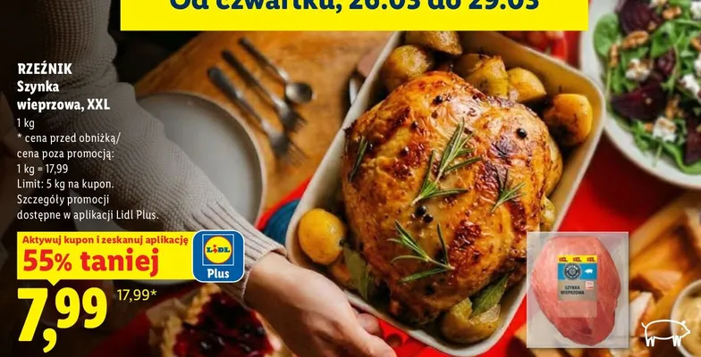 Szynka wieprzowa, XXL promocja w Lidl