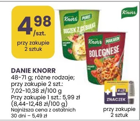 Danie Knorr różne rodzaje promocja w Stokrotka