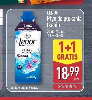Płyn do płukania tkanin Lenor promocja w Aldi