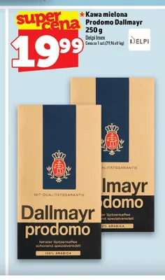 Kawa mielona Dallmayr Prodomo promocja w TOPAZ