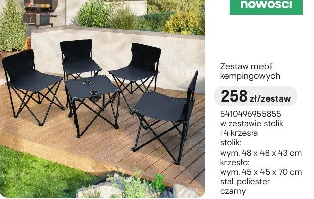 Zestaw mebli kempingowych promocja w Castorama