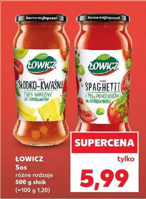 Sos różne rodzaje 500 g słoik promocja w Kaufland