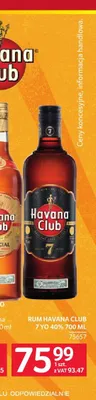 Rum Havana Club 7 YO 40% promocja w Selgros