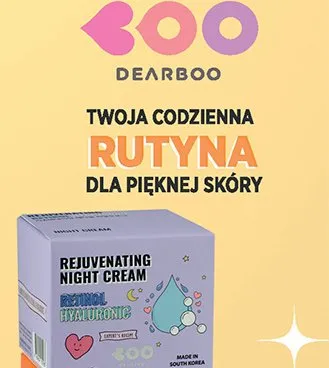 Krem do twarzy odmładzający na noc Dearboo Retinol Hyaluronic promocja w Biedronka