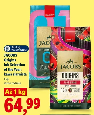 Kawa ziarnista Jacobs Origins Laos & India promocja w Lidl