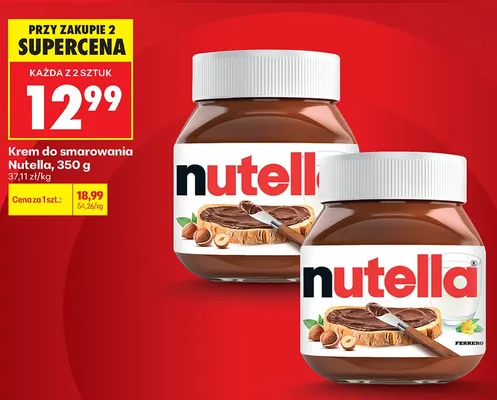 Krem do smarowania Nutella promocja w Biedronka