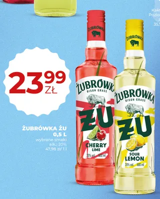 Likier Żubrówka Żu Cherry Lime promocja w Duży Ben