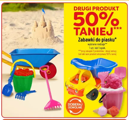Zabawki do piasku promocja w POLOmarket