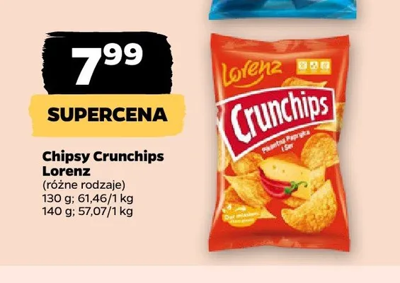 Chipsy Crunchips Lorenz promocja w Netto