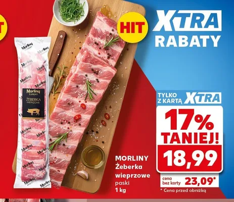 Żeberka wieprzowe paski Morliny promocja w Kaufland
