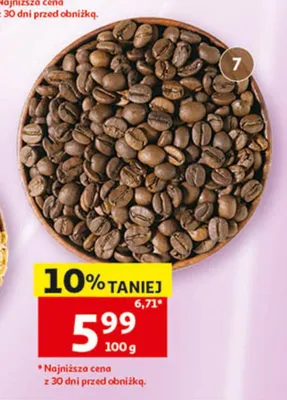 Kawa palona ziarnista promocja w Auchan