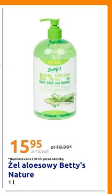 Żel aloesowy Betty's Nature promocja w Action
