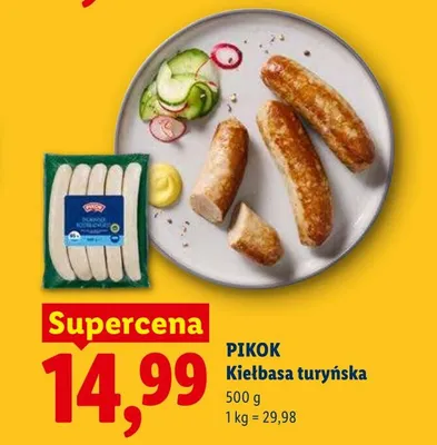 Kiełbasa turyńska Pikok promocja w Lidl
