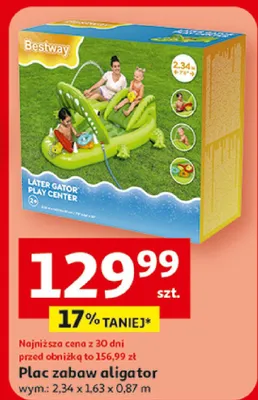 Plac zabaw aligator Bestway 2,34x1,63x0,87m promocja w Auchan