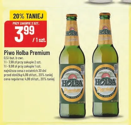 Piwo Holba Premium promocja w POLOmarket