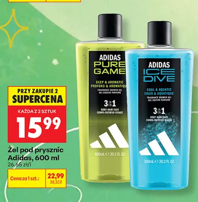 Żel pod prysznic Adidas promocja w Biedronka