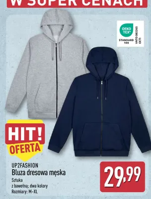 Bluza dresowa męska Up2fashion promocja w Aldi
