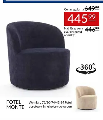 Fotel Monte promocja w Abra Meble